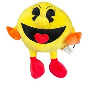 Pac-Man Atari 8 Inch Plush Stuffed Animal Toy Collectible Cute Yellow Pacman